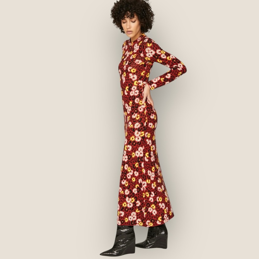The Kooples Red Floral Maxi Dress - Picture 2 of 7